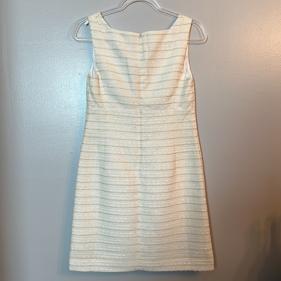 Lilly Pulitzer White and Gold Striped Dress - Picture 9 of 13